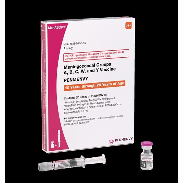Penmenvy Meningococcal ABCW & Y Injectable 0.5mL Prefilled Syringe 10/Pk