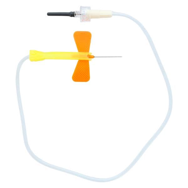 K-Shield Advantage Blood Collection Set 25gx3/4" Winged 12" Orange Sfty MS 50/Bx, 4 BX/CA