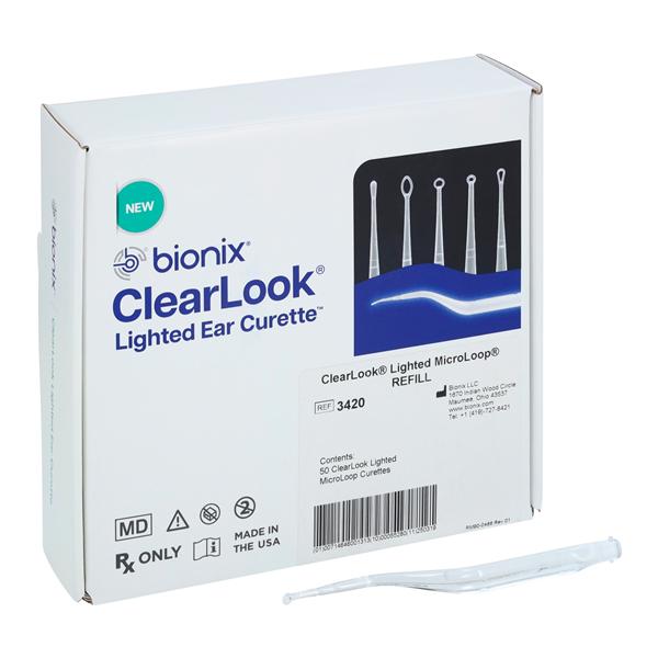 ClearLook Ear Curette Refill Pack 3mm MicroLoop Non-Sterile Disposable 50/Bx