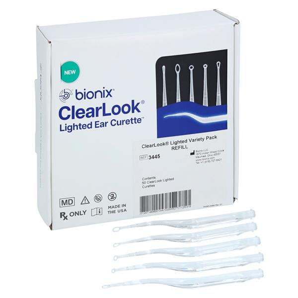 ClearLook Ear Curette Refill Pack Non-Sterile Disposable 50/Bx