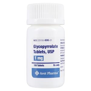 Glycopyrrolate Tablets 1mg Bottle 100/Bottle Each
