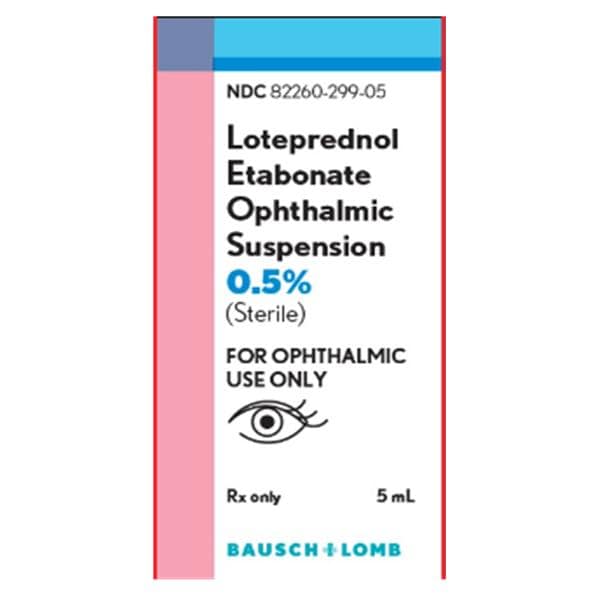 Loteprednol Etabonate Ophthalmic Solution 0.5% Bottle 5mL Each