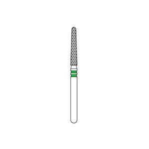 Two Striper Euro 16A Diamond Bur Friction Grip Coarse Round-End Taper 5/PK