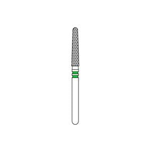 Two Striper Euro 16A Diamond Bur Friction Grip Coarse Round-End Taper 5/PK