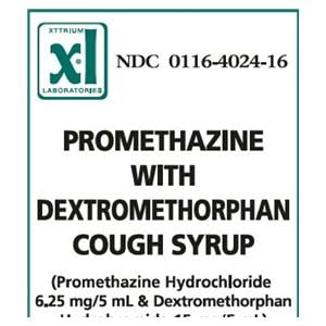 Promethazine HCl DM Oral Syrup 6.25mg/15mg/5mL Bottle 473mL Each
