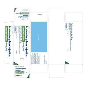 Acetaminophen Injection 10mg/mL SDV 100mL Each