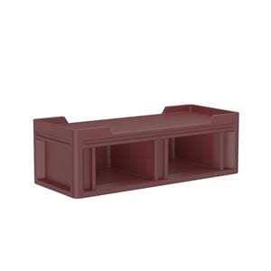 Endurance 1.5 Platform Bed New Polyethylene Burgundy Ea