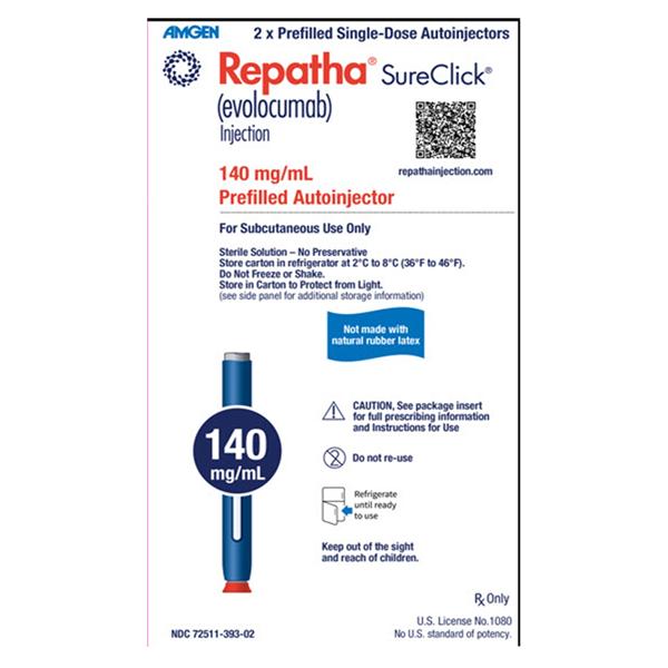Repatha SureClick Injection 140mg/mL SureClick Auto-Injector 1mL 2/Package