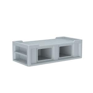 Cortech Platform Bed New Polyethylene Gray Ea