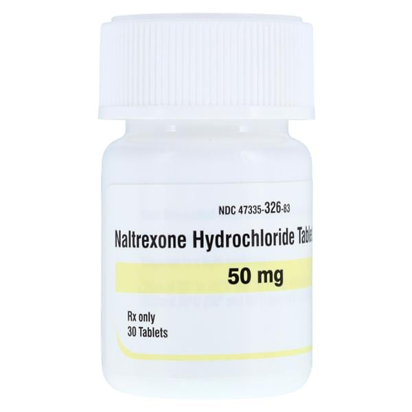 Naltrexone HCl Tablets 50mg Bottle 30/Bottle Each