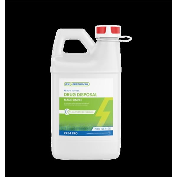 Rx Destroyer Pro Medication Disposal 64oz Disposable Bottle 4/Ca