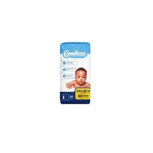Comfees Diaper Ultra Absorbent Unisex Fragrance Free Size 1 8-14lbs 200/Ca