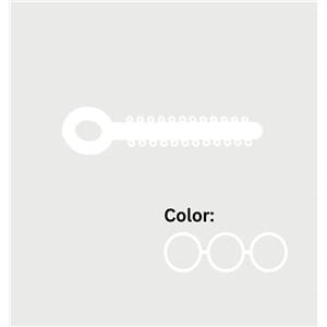 Safe T-Tie Ligature Ties on Sticks 0.120 in LF White 30/Pk