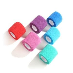MediChoice Cohesive Bandage Fabric 2"x5yd Colorpack Non-Sterile 36/Bx