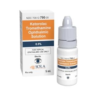 Ketorolac Tromethamine Ophthalmic Solution 0.5% Bottle 5mL Each