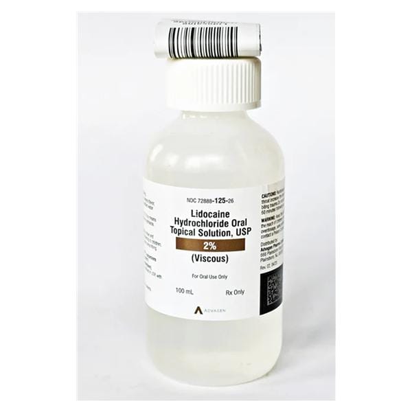 Lidocaine HCl Viscous Oral Solution 2% Bottle 100mL/BT Each
