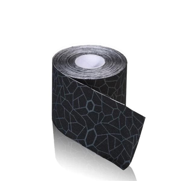 TheraBand Kinesiology Tape 98% Cotton/2% Spandex 2"x16.4' Black/Black 6/Pk