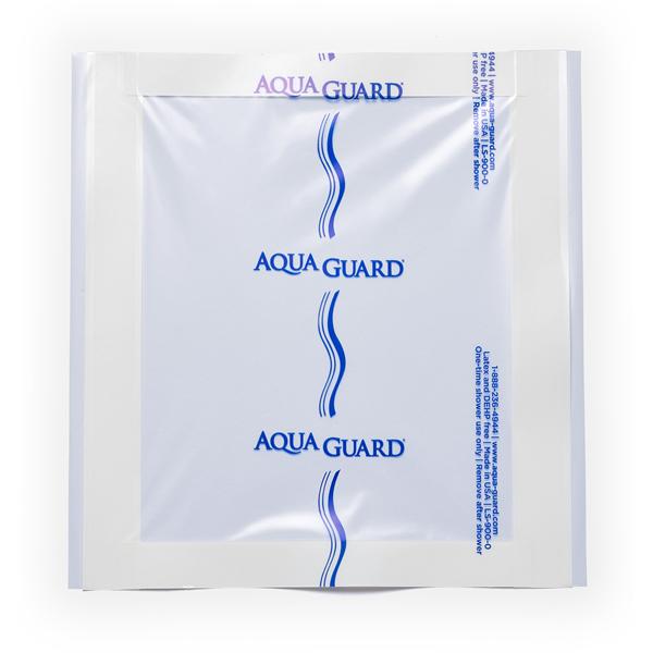 AquaGuard Polyethylene Shower Sheet 7x7" Non-Sterile Self-Adhesive Clear LF