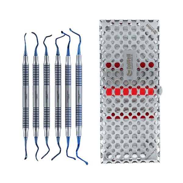 Kit Double End Color Coded Titanium Multi-Angle 1/Kt