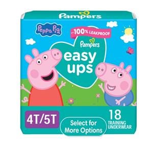 Pampers Easy Ups Training Underwear Girl 4T-5T 4/Ca