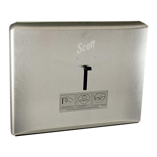Scott Toilet Seat Cover Dispenser Silver Ea