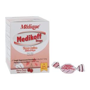 Medikoff Cough Drops 7.6mg Cherry 75/Pk, 24 PK/CA
