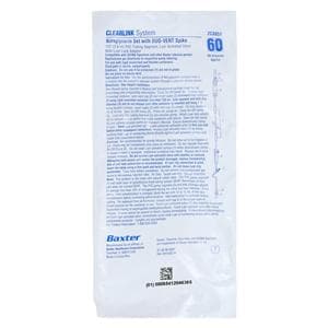 IV Solution Set 60 Drops/mL 103" Male Luer Lock Adapter Duo-Vent Spike 1/Ea