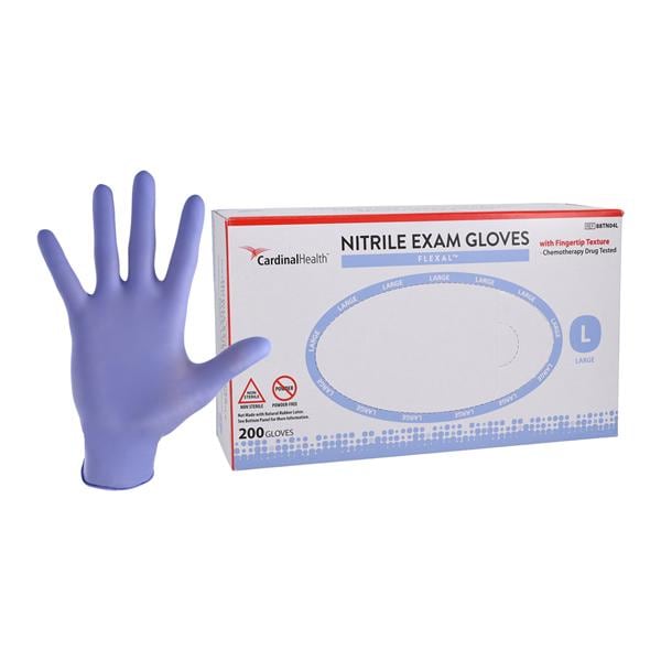 Flexal Nitrile Exam Gloves Large Cornflower Blue Non-Sterile 200/Bx