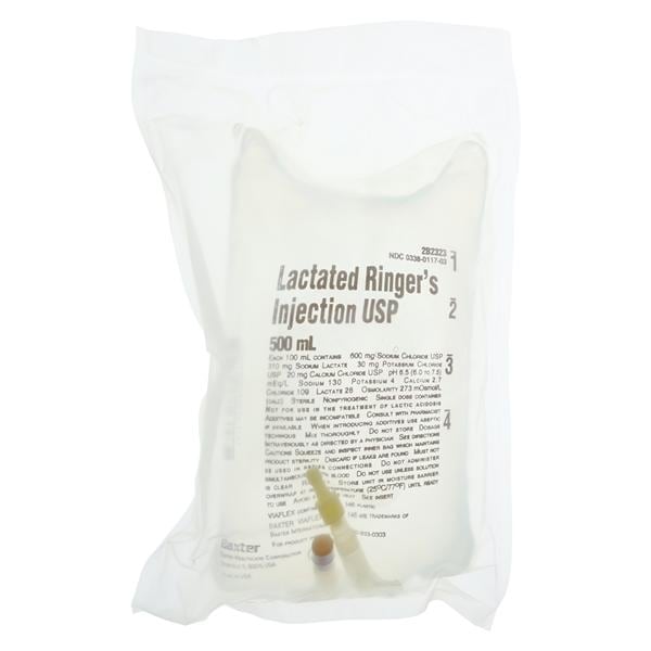 Viaflex IV Injection Solution Lactated Ringers 500mL Vflx Plstc Cntr Ea