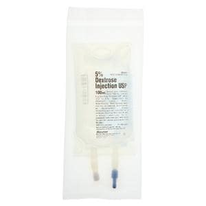 IV Injection Solution Dextrose 5%/Water 100mL Viaflex Plastic Container Ea, 96 EA/CA