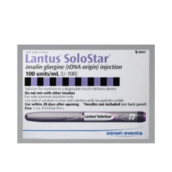 Lantus Solostar Injection 100U/mL Prefilled Pen 3mL 5/Package