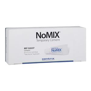 NoMIX Temporary Moisture-Activated Cement White Unit Dose Dispenser 50/Bx