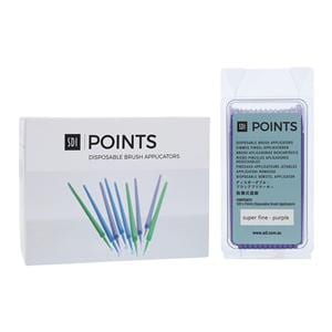 Points Bendable Applicator Brush Super Fine Purple 400/Bx