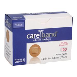 Careband Adhesive Bandage Fabric 7/8" Flesh Sterile 100/Bx