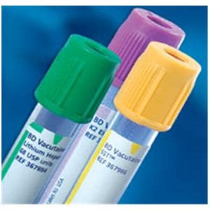 Vacutainer Venous Blood Collection Tube Royal Blue 13x100mm 6mL Plastic 100/Bx, 10 BX/CA