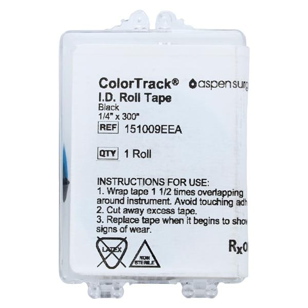 Instrument ID Tape Black 1/4x300" Autoclavable Disposable 1/EA