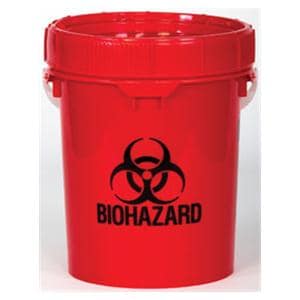 Waste Disposal Mailer System 17.5x13.75x14" Red Plastic Ea