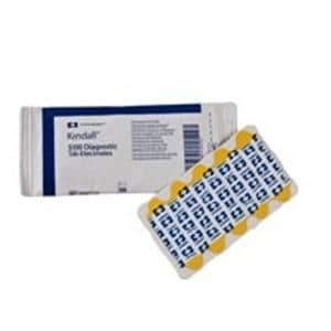 Q-Trace Gold Electrocardio Electrode 1x7/8" Silver Chloride f/ Rstng EKG 100/Pk