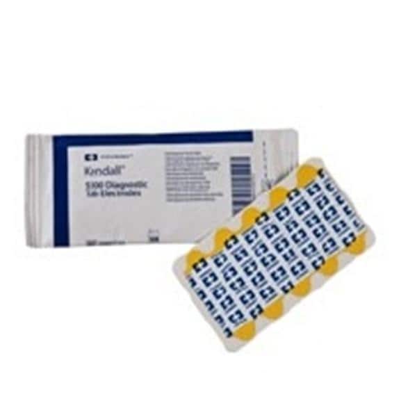 Q-Trace Gold Electrocardio Electrode 1x7/8" Silver Chloride f/ Rstng EKG 100/Pk