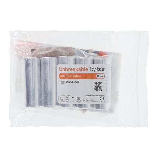 Unbreakable by TCS Nylon Thermoplastic Flexible Light Pink Med 25mm Crtrdg 5/Pk