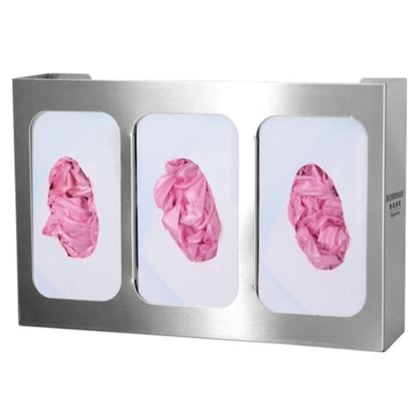 Stainless Steel Glove Box Holder Triple Ea