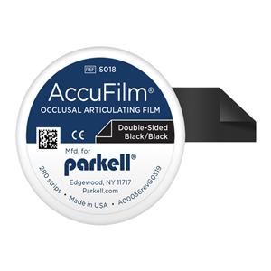 AccuFilm II Articulating Film Black Double Sided Pre-Cut Strips Pk