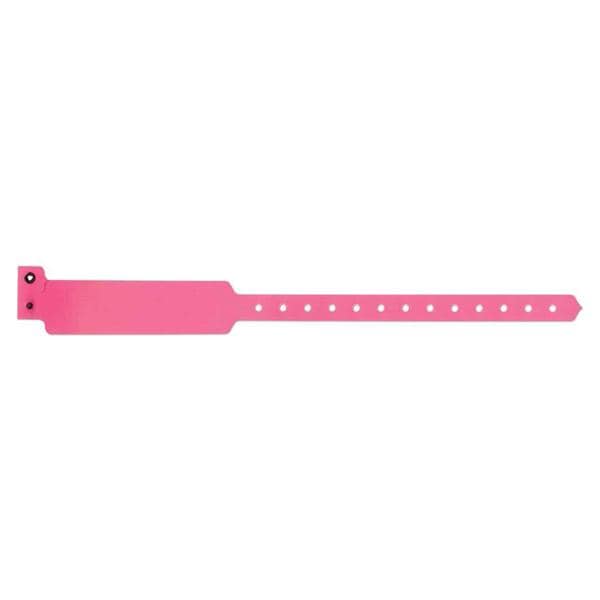 SuperBand Write-On Wristband Plastic Pink Adult 500/BX