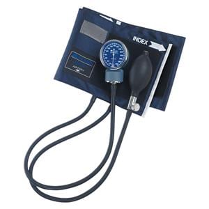 HealthSmart Aneroid Sphygmomanometer Blue Latex Arm Dial Display Ea