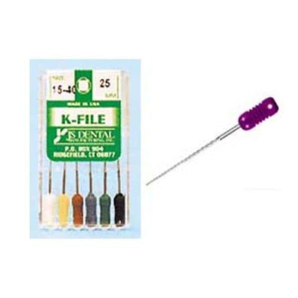 K-File 31 mm Size 140 Stainless Steel 0.02 6/Pk