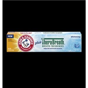 Arm & Hammer plus TheraBreath Whitening Toothpaste 6+ years 5.5 oz Icy Mint 12Ca