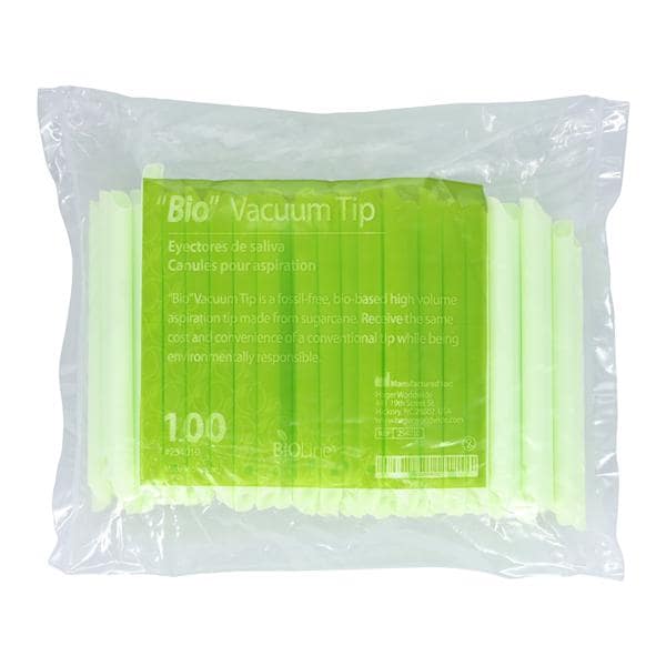 Aspirator Tip Vented / Nonvented Green Renewable Resources 100/Bg