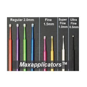 MaxMicro Micro Applicator Super Fine White 100/Bx