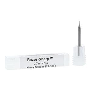 RazorSharp Tungsten Carbide Milling Bur 0.7mm 2 Flute Ball End Ea