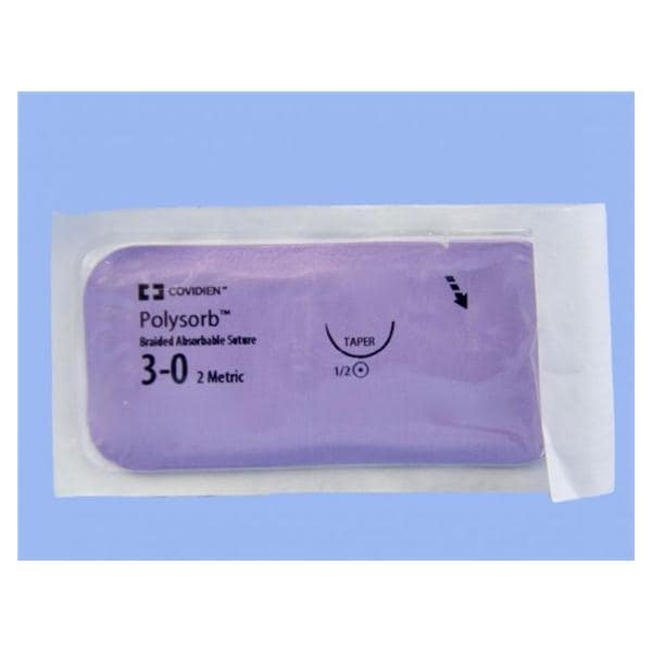Polysorb Suture 3-0 30" Polyester Braid GS-21 Undyed 36/Ca